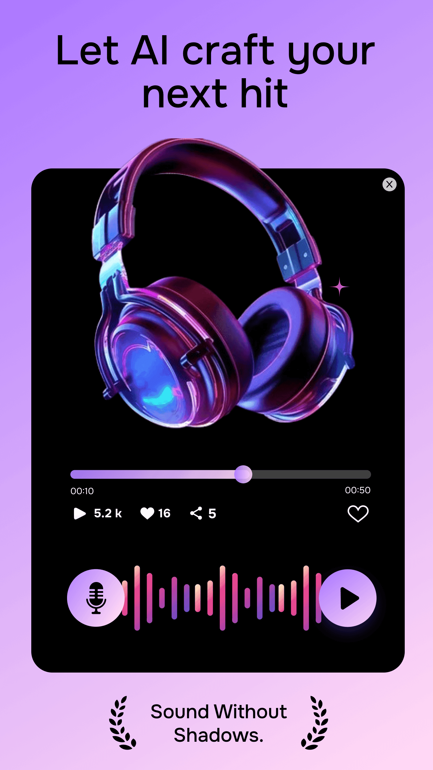 Lyrofy AI Music Generator Mobile View